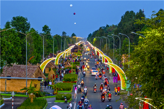 Ảnh: Con đường lúa Gạo tại Festival quốc tế ngành hàng lúa gạo Việt Nam Lần thứ I - Hậu Giang 2023 (Ảnh minh họa)